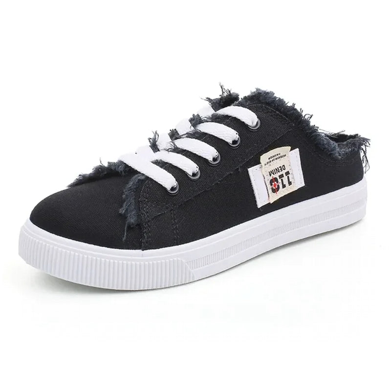 Women Canvas Shoes Flat Slipper Casual Women Shoes - Tophatter Daily Deals