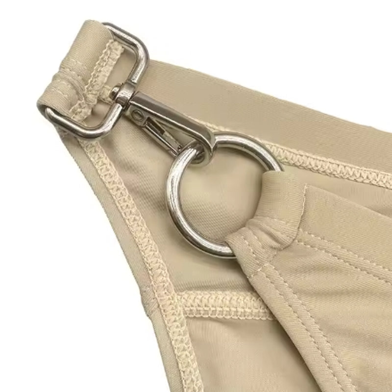 Men Bikini Waist Metal Buckle Beach Shorts Swimsuit - Tophatter Daily Deals