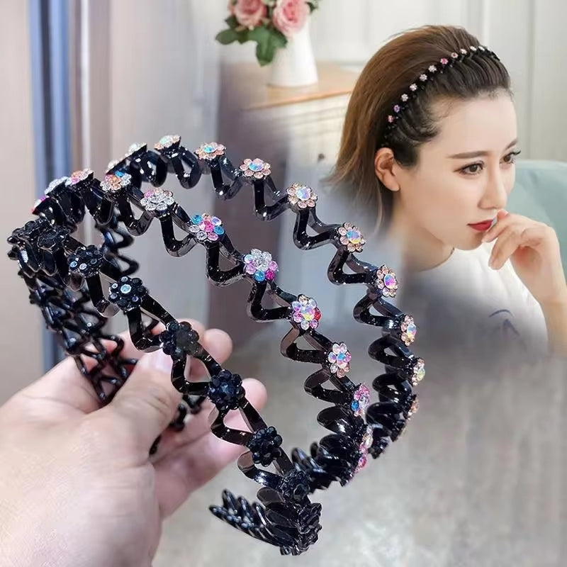 Fashion Rhinestone Women Hair Hoop Bands HAIR ACCESSORIES - Tophatter Daily Deals