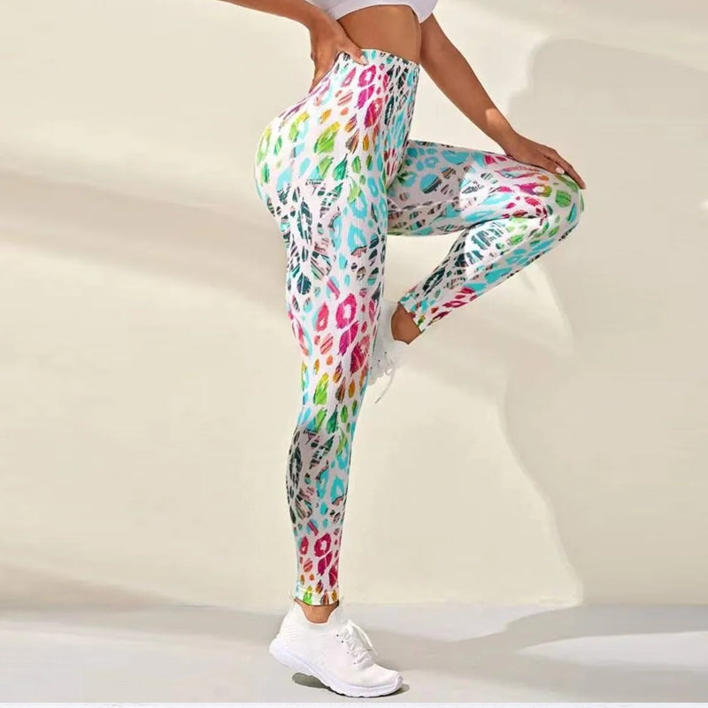 Print Tie Dye Sports Leggings Gym Leggings - Tophatter Daily Deals