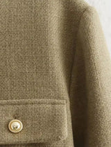 Winter Button Demi-Season Short Coats Work Wear Blazers - Tophatter Daily Deals