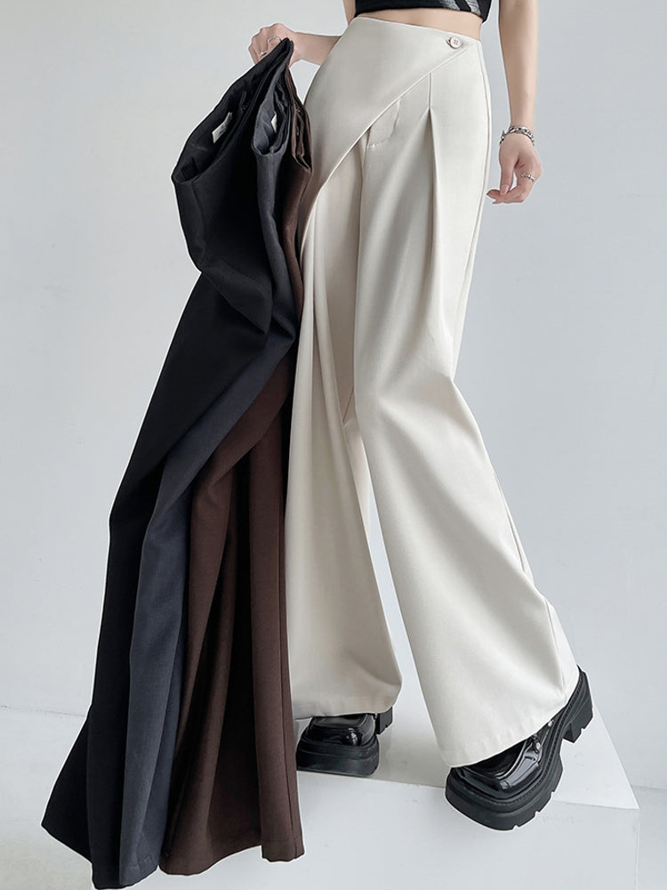 Women High Waist Wide Suit Pants Pants - Tophatter Daily Deals
