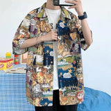 Summer Men Hawaiian Short Sleeve Shirts Men's Shirts - Tophatter Daily Deals