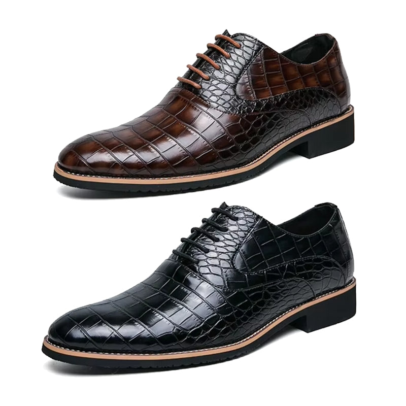 Men Dress Shoes Thick Soled Shoes Anti Skid Oxford Shoes Men Dresses Shoes - Tophatter Daily Deals