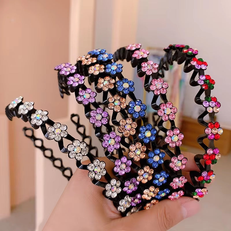 Fashion Rhinestone Women Hair Hoop Bands HAIR ACCESSORIES - Tophatter Daily Deals