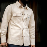 Cotton Lapel Jackets Multi-pocket Short Parkas Men Jackets - Tophatter Daily Deals