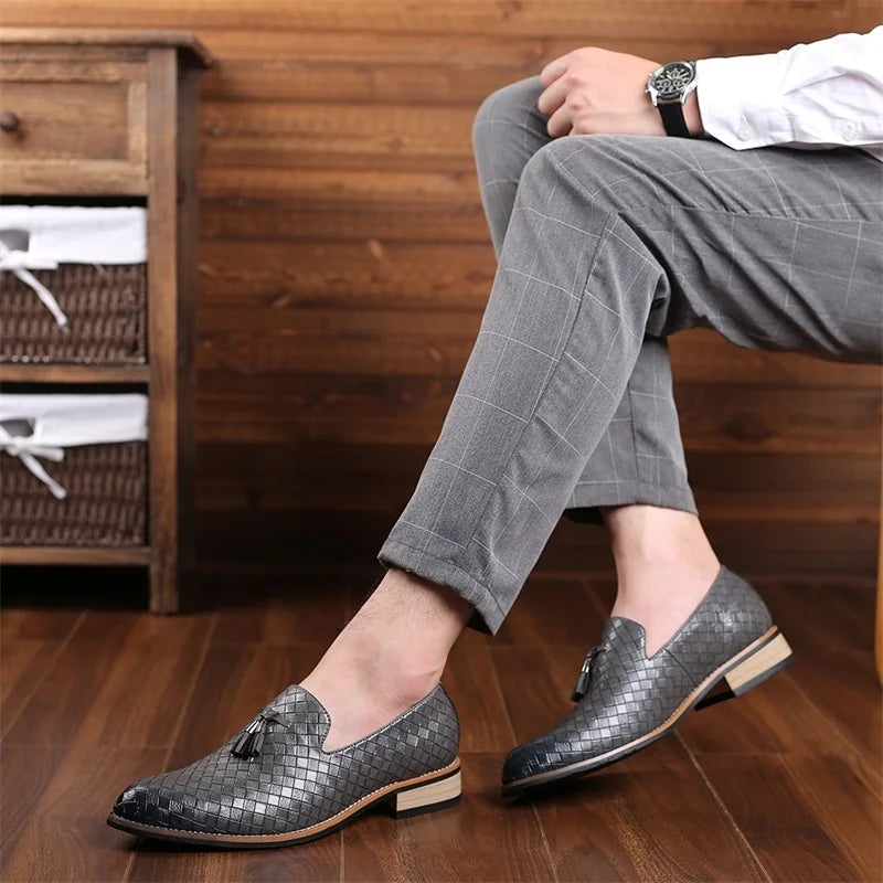 Fashion Comfortable Loafers Office Dress Shoes Men Shoes - Tophatter Daily Deals