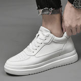 8cm White Black Taller Shoes Men Sneakers - Tophatter Daily Deals
