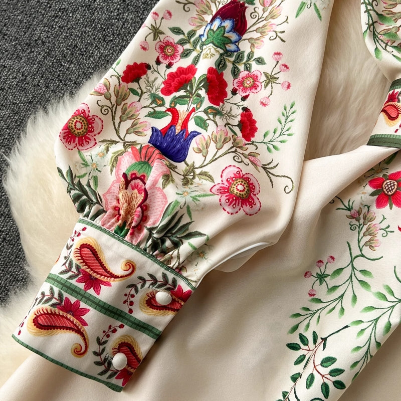 Fashion Bohemian Floral Maxi Dress Maxi Dresses - Tophatter Daily Deals