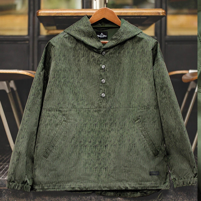 Outdoor Raindrop Camouflage Hooded Jacket Men's Clothing - Tophatter Daily Deals
