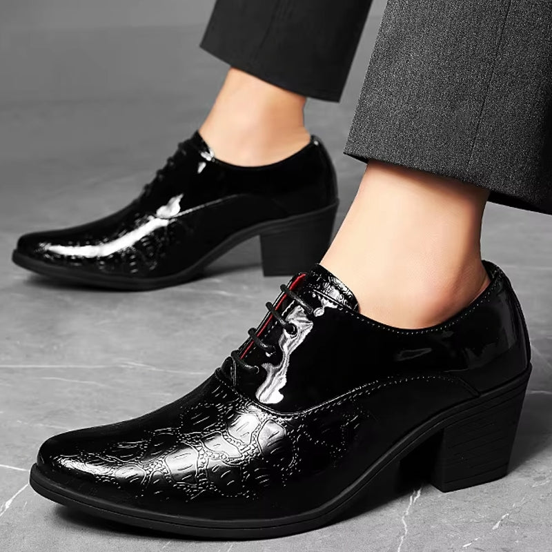 Groom Wedding Shoes Oxford Men Dress Shoes Black Men Dresses Shoes - Tophatter Daily Deals