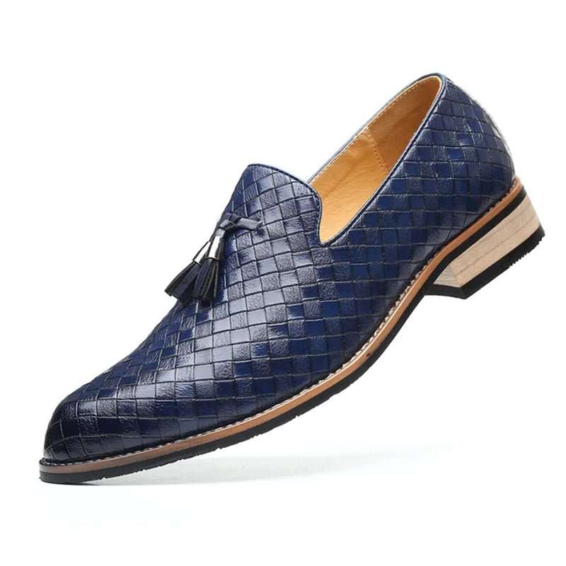 Fashion Comfortable Loafers Office Dress Shoes Blue Men Shoes - Tophatter Daily Deals