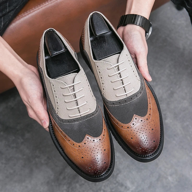 Men's Leather Oxfords Men Shoes - Tophatter Daily Deals
