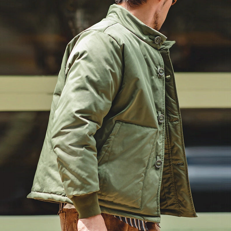 Vintage Thickened Men A1 Bomber Jacket Men Jackets - Tophatter Daily Deals