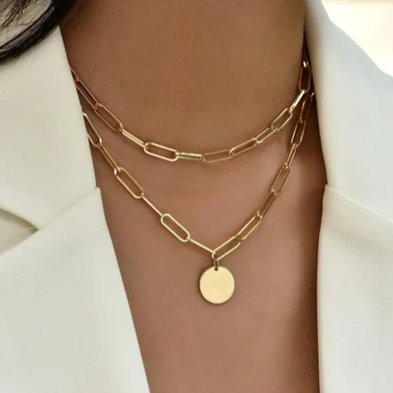 Crystal Zircon Heart Star Charm Pendant Necklace Gray Necklace - Tophatter Daily Deals