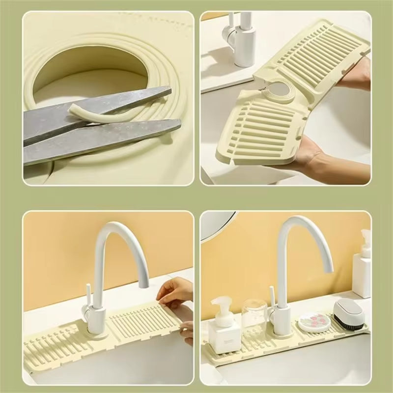 Silicone Kitchen Sink Splash Guard Drain Pad Home Supplies - Tophatter Daily Deals