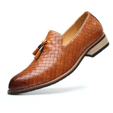 Fashion Comfortable Loafers Office Dress Shoes Brown Men Shoes - Tophatter Daily Deals