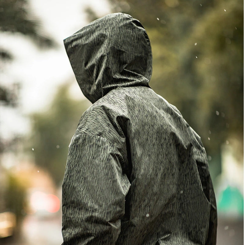 Outdoor Raindrop Camouflage Hooded Jacket Men's Clothing - Tophatter Daily Deals