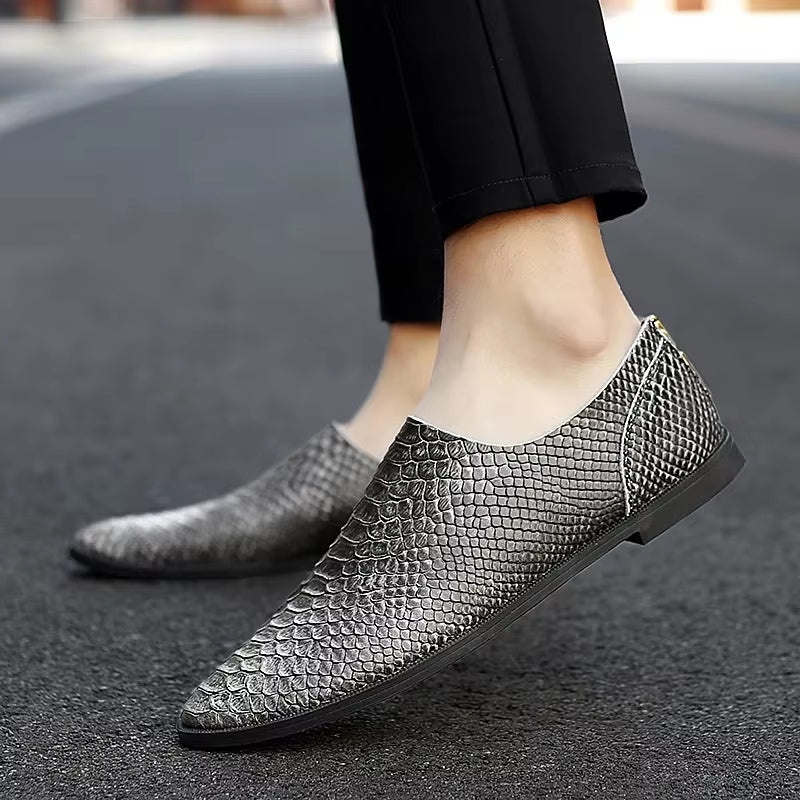 Italian Style Shoes Genuine Leather Men Loafers Men Shoes - Tophatter Daily Deals