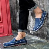 Canvas Loafers Breathable Men Flat Lazy Shoes Loafers - Tophatter Daily Deals