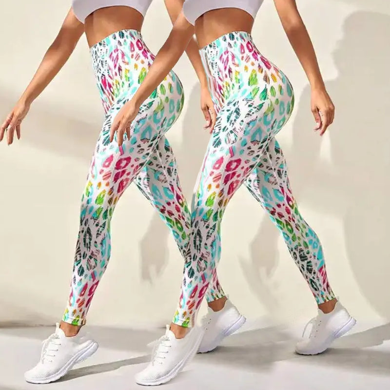 Print Tie Dye Sports Leggings Gym Leggings - Tophatter Daily Deals