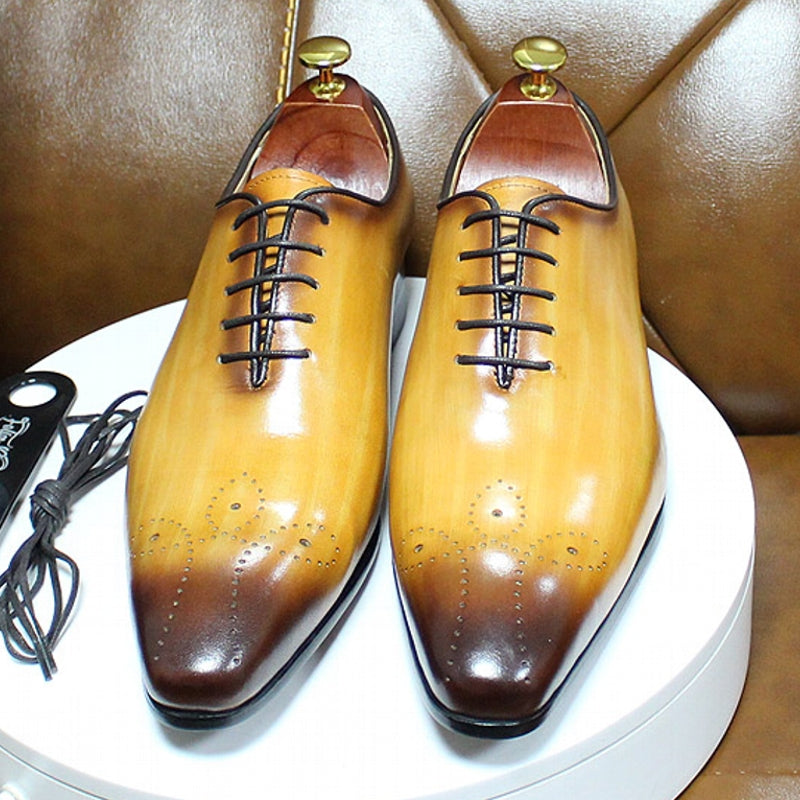 Genuine Calf Leather Men Dress Shoes Men Shoes - Tophatter Daily Deals