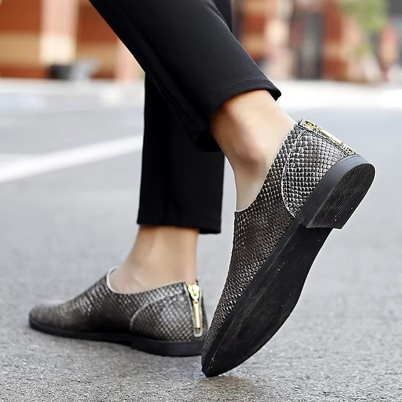 Italian Style Shoes Genuine Leather Men Loafers Men Shoes - Tophatter Daily Deals