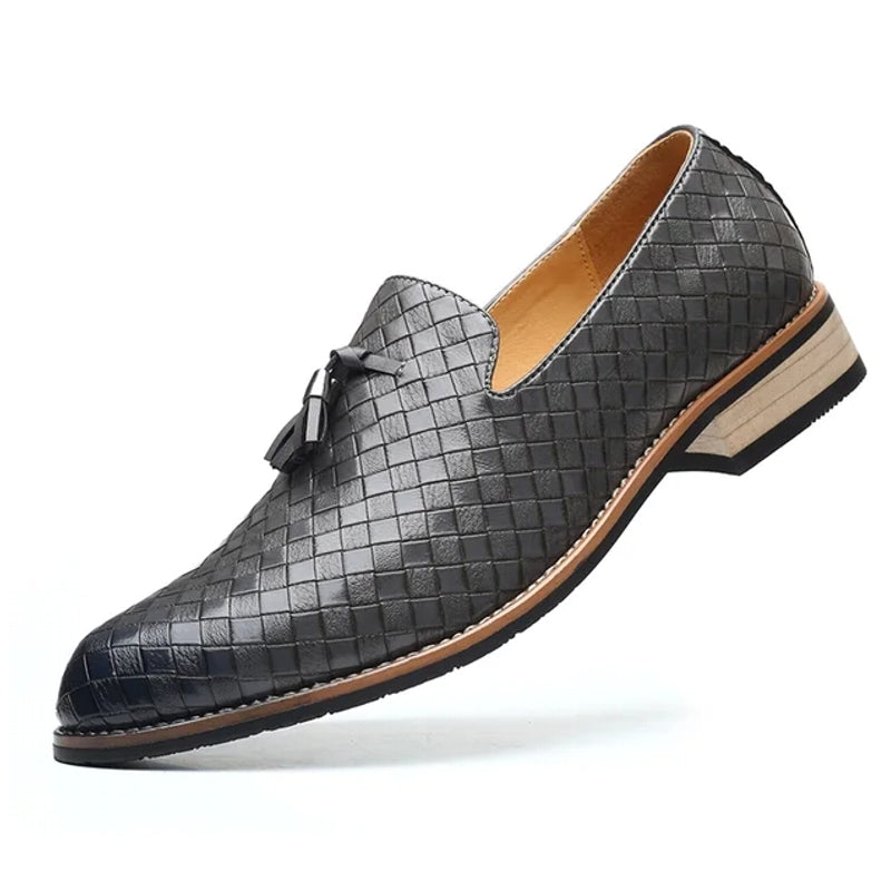 Fashion Comfortable Loafers Office Dress Shoes Gray Men Shoes - Tophatter Daily Deals