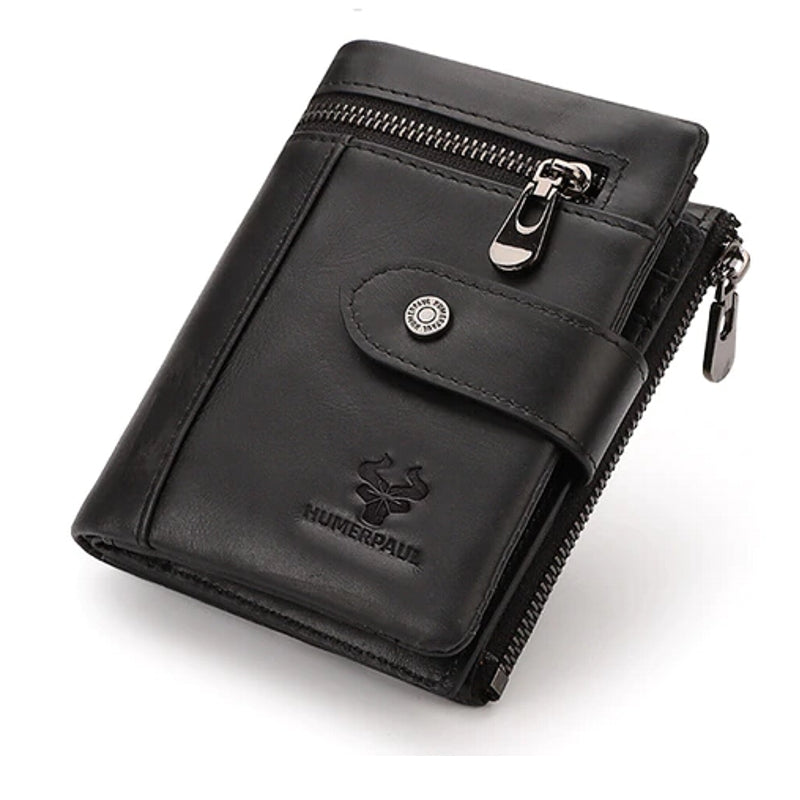 Men Wallet RFID Blocking Credit Card Holder Travel Purse Black Wallets - Tophatter Daily Deals