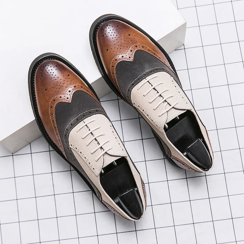Men's Leather Oxfords Men Shoes - Tophatter Daily Deals