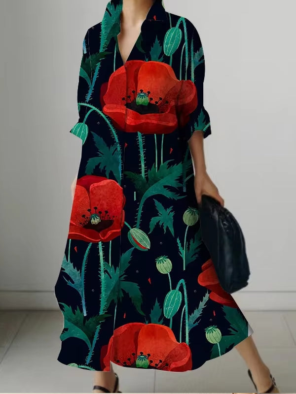 Women's Elegant Shirt Dresses Maxi Dresses - Tophatter Daily Deals