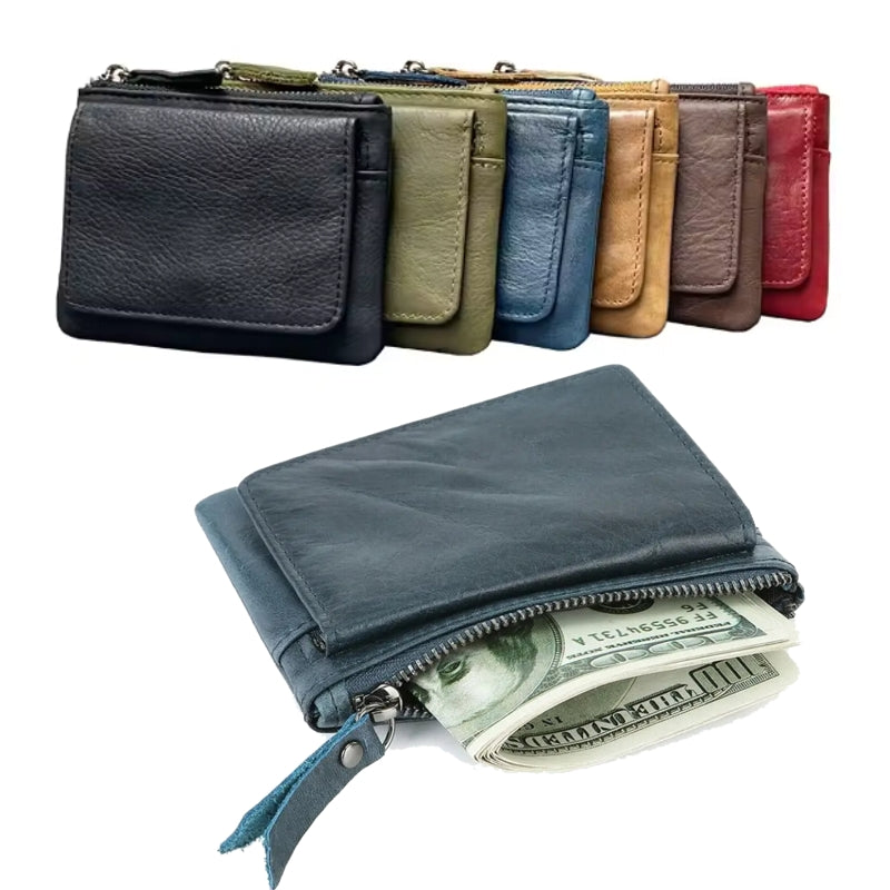 Retro RFID Wallet Small Men Credit ID Card Holder Wallets - Tophatter Daily Deals