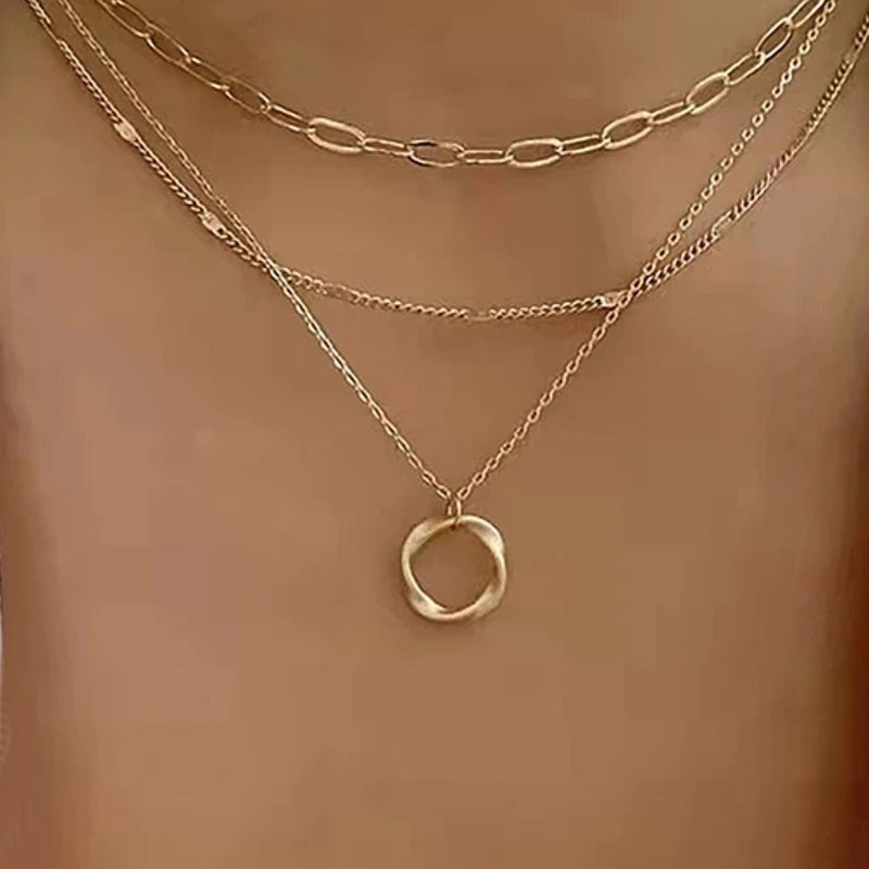 Crystal Zircon Heart Star Charm Pendant Necklace Orange Necklace - Tophatter Daily Deals