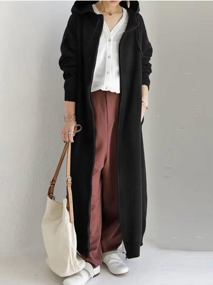 Fashion Hooded Sports Sweatshirt Maxi Dresses - Tophatter Daily Deals