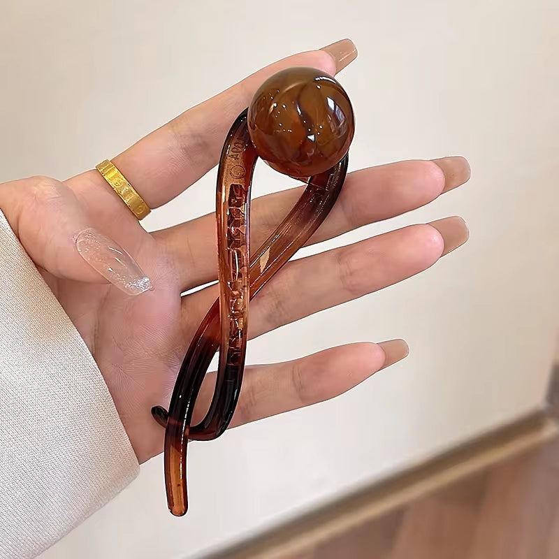 Korean Hair Clips for Women Brown Hair Care - Tophatter Daily Deals