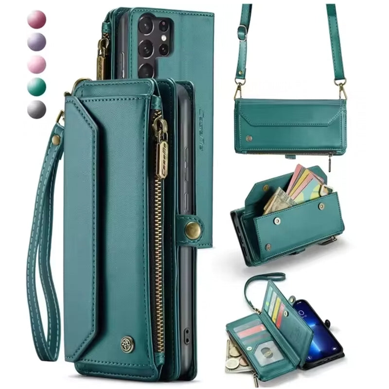 Wallet Case for Samsung Galaxy S Series Green Mobile Phone Cases - Tophatter Daily Deals