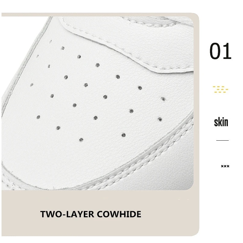 8cm White Black Taller Shoes Men Sneakers - Tophatter Daily Deals