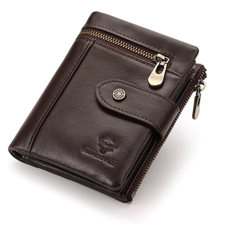 Men Wallet RFID Blocking Credit Card Holder Travel Purse Coffee Wallets - Tophatter Daily Deals