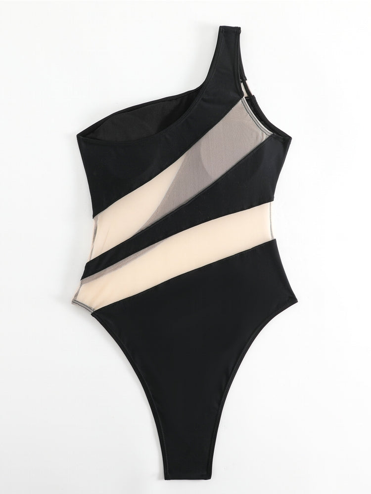 Black One Piece Swimsuit Sexy Summer Beach Wear Swimwear - Tophatter Daily Deals