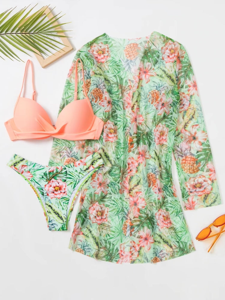 Bikini Set for Women Versatile Beach Vibes Green Swimwear - Tophatter Daily Deals