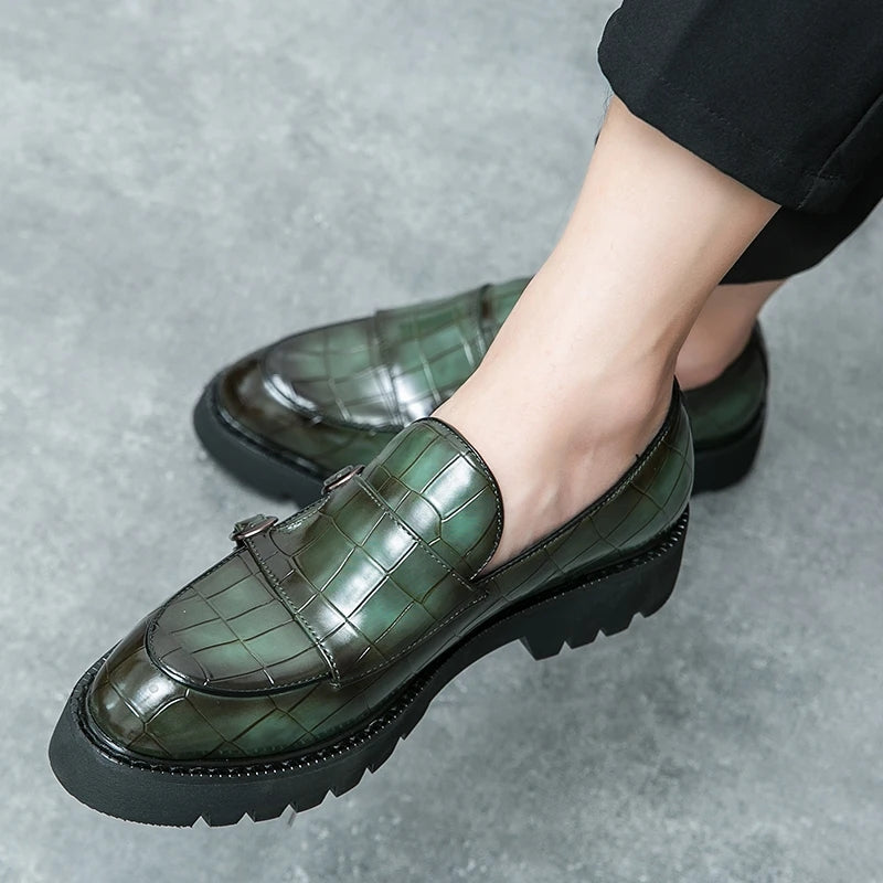 Fashion Monk Strap Loafers Shoes Men Shoes - Tophatter Daily Deals