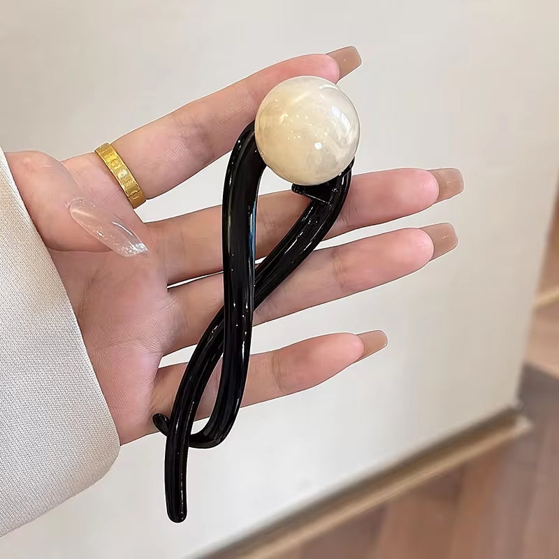 Korean Hair Clips for Women Beige Hair Care - Tophatter Daily Deals
