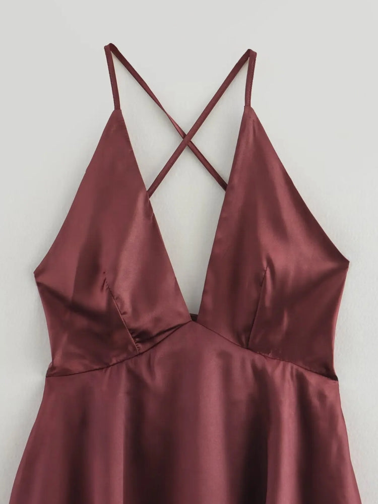 Curve Dresses Deep V Tube Top Waist Dress Maxi Dresses - Tophatter Daily Deals