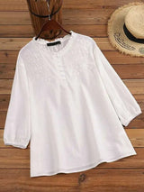 Elegant Embroidery Women Blouse Blouses - Tophatter Daily Deals