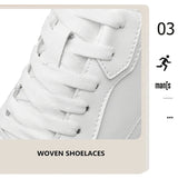 8cm White Black Taller Shoes Men Sneakers - Tophatter Daily Deals