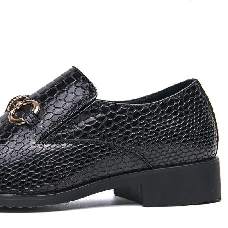 Artificial Leather Loafers Mini Crocodile Pattern Men Dresses Shoes - Tophatter Daily Deals