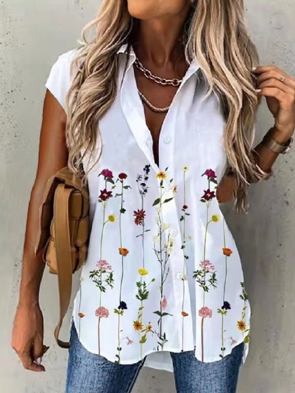 Women Shirts Fashion Casual Loose Shirts White Blouses - Tophatter Daily Deals