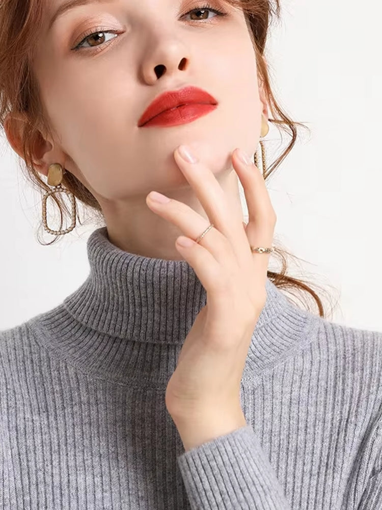 Basic Soft Top Sweaters For Women Gray Blouses - Tophatter Daily Deals