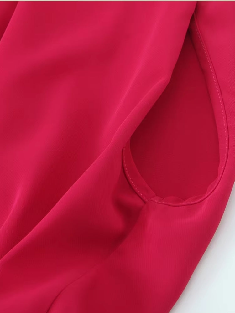 Chic Round Neck Sleeveless Slim-Fit Shorts Blouses - Tophatter Daily Deals