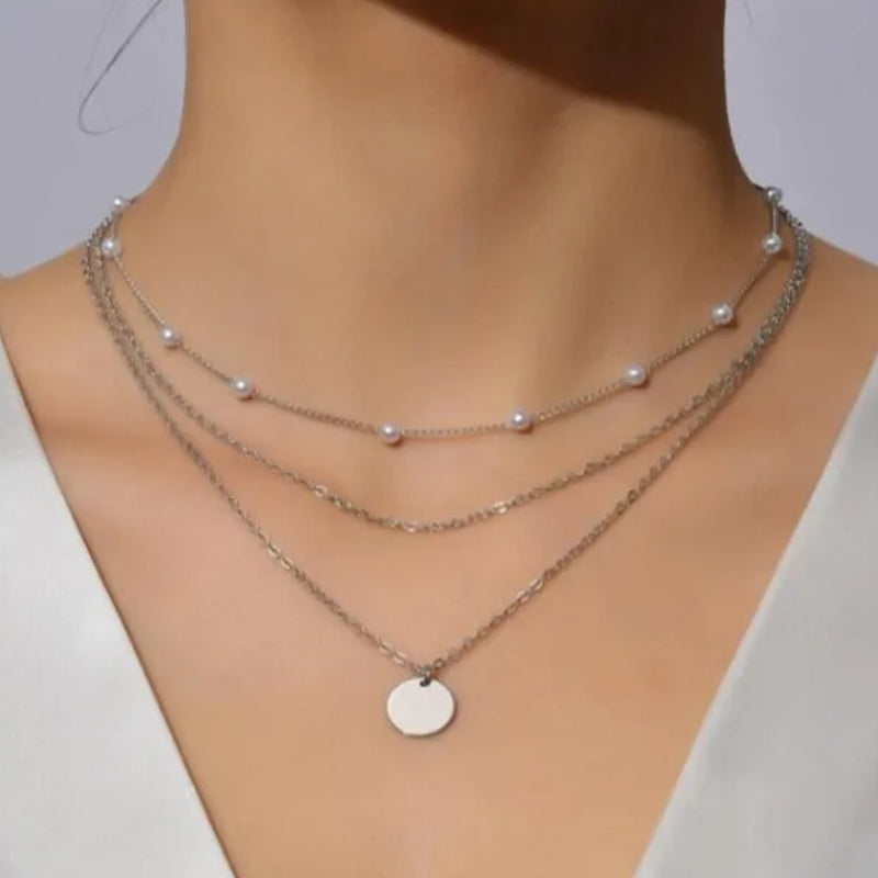 Crystal Zircon Heart Star Charm Pendant Necklace Bronze Necklace - Tophatter Daily Deals